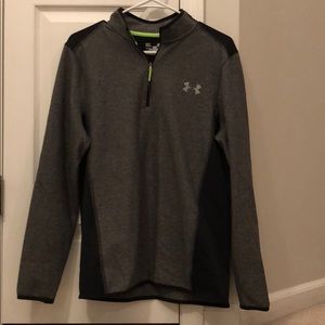 Under Armor Black and grey 3/4 zip pullover